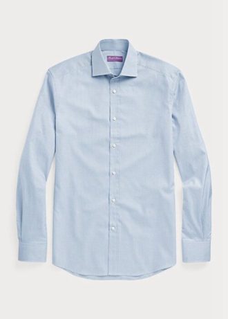 Siniset Miesten Ralph Lauren Gingham Muodolliset paidat Siniset Miesten Ralph Lauren Gingham Muodolliset paidat