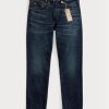 Siniset miesten Ralph Lauren High Slim Bayview Selvedge -farkut Siniset miesten Ralph Lauren High Slim Bayview Selvedge -farkut