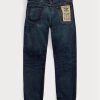Siniset miesten Ralph Lauren High Slim Bayview Selvedge -farkut Siniset miesten Ralph Lauren High Slim Bayview Selvedge -farkut