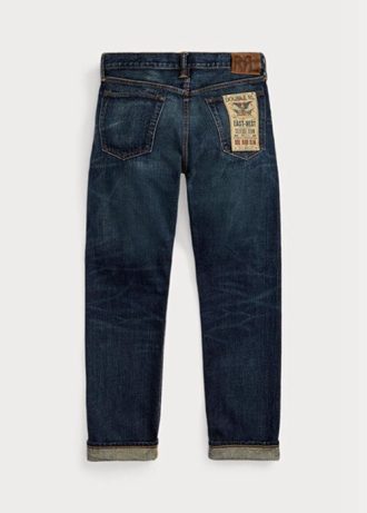 Siniset miesten Ralph Lauren High Slim Bayview Selvedge -farkut Siniset miesten Ralph Lauren High Slim Bayview Selvedge -farkut
