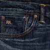 Siniset miesten Ralph Lauren High Slim Bayview Selvedge -farkut Siniset miesten Ralph Lauren High Slim Bayview Selvedge -farkut