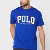 Siniset miesten Ralph Lauren -logoiset T-paidat