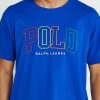 Siniset miesten Ralph Lauren -logoiset T-paidat
