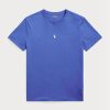 Siniset miesten Ralph Lauren mukautetut Slim Fit Crewneck T-paidat