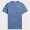 Siniset miesten Ralph Lauren mukautetut Slim Fit Crewneck T-paidat