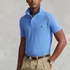 Siniset miesten Ralph Lauren mukautetut Slim Fit mesh poolopaidat