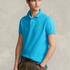 Siniset miesten Ralph Lauren mukautetut Slim Fit mesh poolopaidat