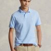 Siniset miesten Ralph Lauren mukautetut Slim Fit mesh poolopaidat