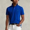 Siniset miesten Ralph Lauren mukautetut Slim Fit mesh poolopaidat