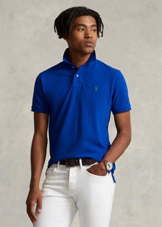 siniset miesten ralph lauren mukautetut slim fit mesh poolopaidat 1 9 330x461 - Siniset miesten Ralph Lauren mukautetut Slim Fit mesh poolopaidat