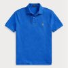 Siniset miesten Ralph Lauren mukautetut Slim Fit mesh poolopaidat