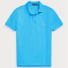 Siniset miesten Ralph Lauren mukautetut Slim Fit mesh poolopaidat