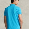 Siniset miesten Ralph Lauren mukautetut Slim Fit mesh poolopaidat