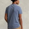 Siniset miesten Ralph Lauren mukautetut Slim Fit poolomaalaiset T-paidat
