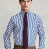 Siniset miesten Ralph Lauren Regent -kokoiset raidalliset Poplin-muodolliset paidat Siniset miesten Ralph Lauren Regent -kokoiset raidalliset Poplin-muodolliset paidat