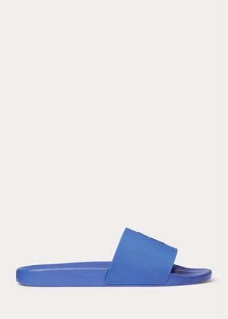 Siniset miesten Ralph Lauren Signature Pony -tossut Siniset miesten Ralph Lauren Signature Pony -tossut