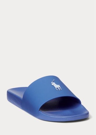 Siniset miesten Ralph Lauren Signature Pony -tossut Siniset miesten Ralph Lauren Signature Pony -tossut