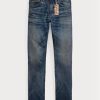 Siniset miesten Ralph Lauren Slim Fit Belgrade -farkut Siniset miesten Ralph Lauren Slim Fit Belgrade -farkut