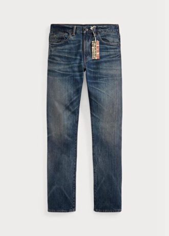 Siniset miesten Ralph Lauren Slim Fit Belgrade -farkut Siniset miesten Ralph Lauren Slim Fit Belgrade -farkut