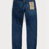 Siniset miesten Ralph Lauren Slim Fit Eastridge Selvedge -farkut