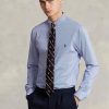 Siniset miesten Ralph Lauren Slim Fit Striped Stretch Poplin -muodolliset paidat Siniset miesten Ralph Lauren Slim Fit Striped Stretch Poplin -muodolliset paidat