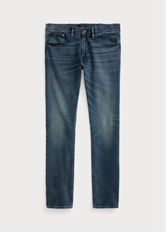 Siniset miesten Ralph Lauren Sullivan Slim Performance Stretch -farkut Siniset miesten Ralph Lauren Sullivan Slim Performance Stretch -farkut