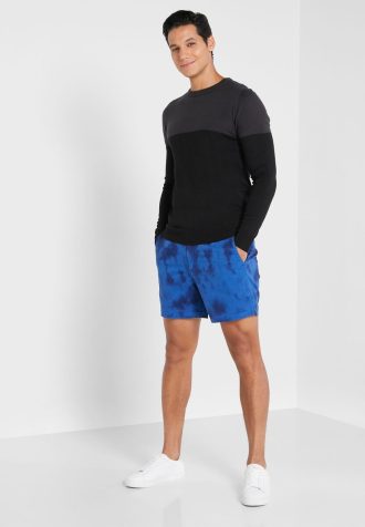 Siniset miesten Ralph Lauren Tie Dye Cargo -shortsit