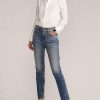 Siniset naisten Ralph Lauren 861 korkeat, kapeat farkut Siniset naisten Ralph Lauren 861 korkeat, kapeat farkut