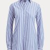 Siniset naisten Ralph Lauren Adrien -raidalliset puuvillapaidat Siniset naisten Ralph Lauren Adrien -raidalliset puuvillapaidat