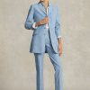 Siniset naisten Ralph Lauren Chambray Kick-Flare lyhennetyt housut Siniset naisten Ralph Lauren Chambray Kick-Flare lyhennetyt housut