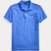 Siniset naisten Ralph Lauren Classic Fit mesh poolopaidat Siniset naisten Ralph Lauren Classic Fit mesh poolopaidat