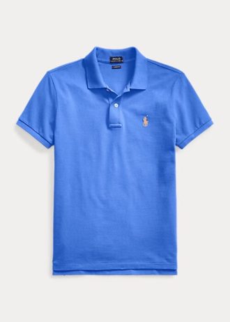 Siniset naisten Ralph Lauren Classic Fit mesh poolopaidat
