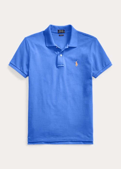 Siniset naisten Ralph Lauren Classic Fit mesh poolopaidat Siniset naisten Ralph Lauren Classic Fit mesh poolopaidat