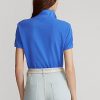 Siniset naisten Ralph Lauren Classic Fit mesh poolopaidat Siniset naisten Ralph Lauren Classic Fit mesh poolopaidat
