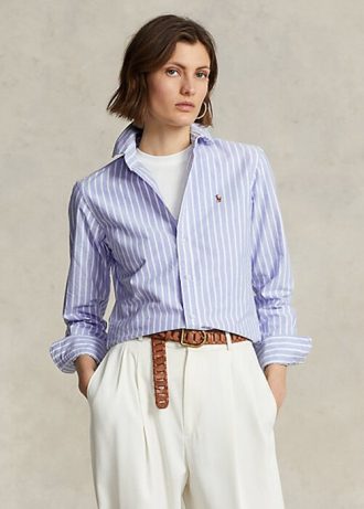 Siniset naisten Ralph Lauren Classic Fit Oxford paidat