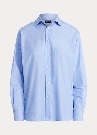 Siniset naisten Ralph Lauren Cotton High-Low paidat
