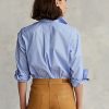 Siniset naisten Ralph Lauren Cotton High-Low paidat