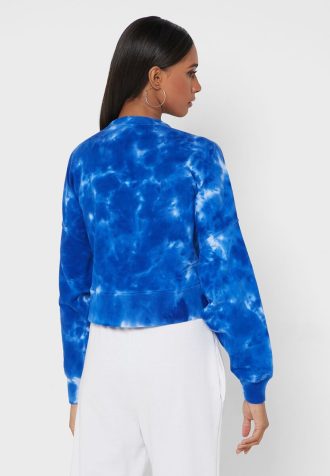 Siniset naisten Ralph Lauren Crew Neck -neulepuserot Siniset naisten Ralph Lauren Crew Neck -neulepuserot