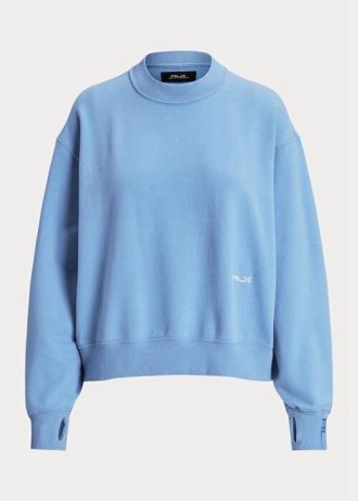 Siniset naisten Ralph Lauren -fleece-crewneck-puserot Siniset naisten Ralph Lauren -fleece-crewneck-puserot