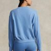 Siniset naisten Ralph Lauren -fleece-crewneck-puserot
