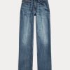 Siniset naisten Ralph Lauren High-Rise suorat farkut Siniset naisten Ralph Lauren High-Rise suorat farkut