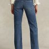 Siniset naisten Ralph Lauren High-Rise suorat farkut Siniset naisten Ralph Lauren High-Rise suorat farkut