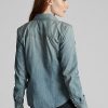 Siniset naisten Ralph Lauren Indigo Denim Länsipaidat Siniset naisten Ralph Lauren Indigo Denim Länsipaidat