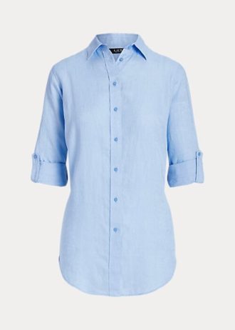 Siniset naisten Ralph Lauren pellavapaidat