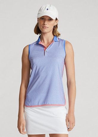 Siniset naisten Ralph Lauren Performance Hihaton poolopaidat
