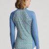Siniset naisten Ralph Lauren Print Jersey Quarter -vetoketjulliset villapaidat Siniset naisten Ralph Lauren Print Jersey Quarter -vetoketjulliset villapaidat