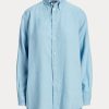 Siniset naisten Ralph Lauren Relaxed Fit pellavapaidat