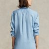 Siniset naisten Ralph Lauren Relaxed Fit pellavapaidat