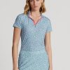 Siniset naisten Ralph Lauren Räätälöidyt kukkaiset Jersey-paidat Siniset naisten Ralph Lauren Räätälöidyt kukkaiset Jersey-paidat