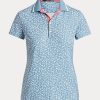 Siniset naisten Ralph Lauren Räätälöidyt kukkaiset Jersey-paidat Siniset naisten Ralph Lauren Räätälöidyt kukkaiset Jersey-paidat
